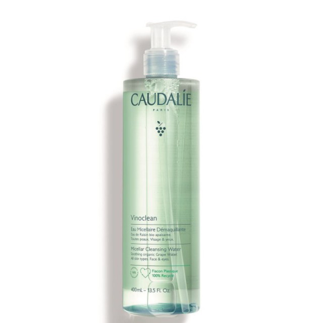 Caudalie Vinoclean Cleansing Water Eau Micellaire Demaquilllante Νερό Καθαρισμού & Ντεμακιγιάζ για Πρόσωπο & Μάτια 400ml