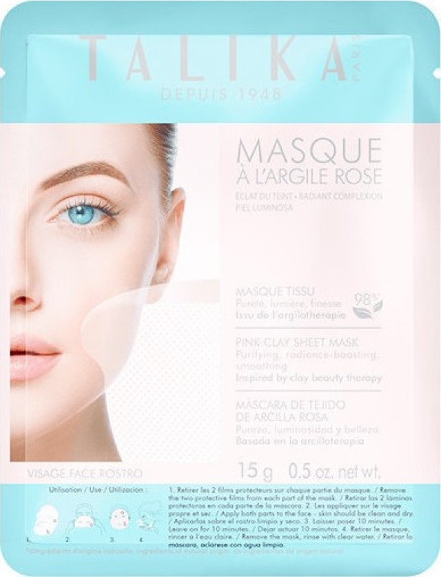 Talika Rose Argile Mask Μάσκα με Ροζ Άργιλο 15gr