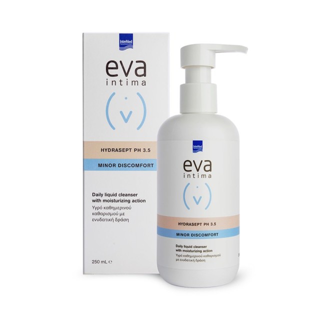 Intermed Eva Intima Hydrasept pH3.5 Minor Discomfort Υγρό Καθαρισμού Για Την Ευαίσθητη Περιοχή 250ml