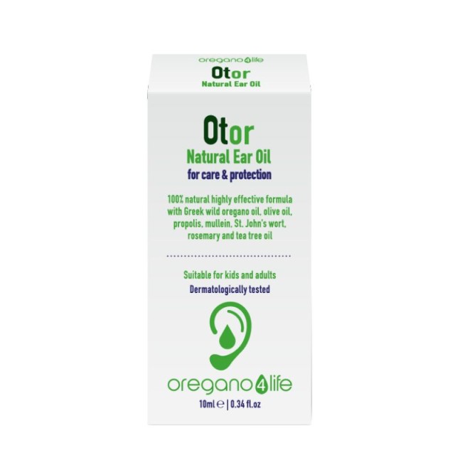 Oregano4Life Otor Natural Ear Oil Φυτικό Έλαιο για τη Φροντίδα και Προστασία των Αυτιών 10ml