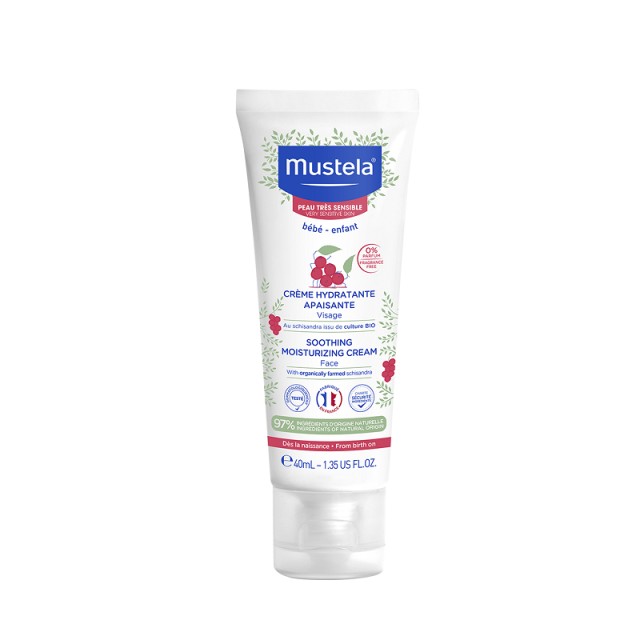 Mustela Soothing Moisturizing Face Cream Καταπραϋντική Kρέμα Eνυδάτωσης για το Πρόσωπο 40ml