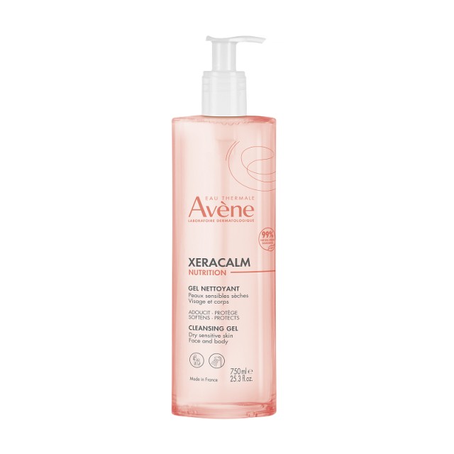 Avène Xeracalm Nutrition Cleansing Gel Τζελ Καθαρισμού 750ml