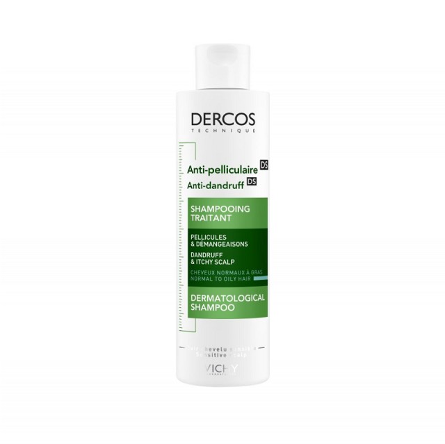 Vichy Dercos Anti-Dandruff DS Σαμπουάν κατά της Πιτυρίδας για Κανονικά και Λιπαρά μαλλιά 200ml