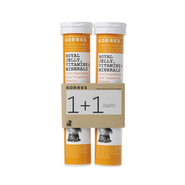 Korres Royal Jelly Vitamins & Minerals 2 x 18 αναβράζοντα δισκία