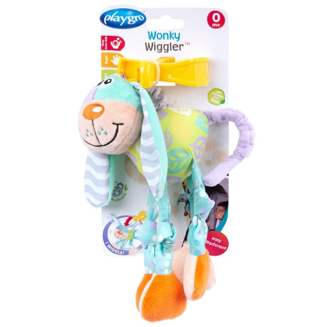 Playgro Wonky Wiggler Παιχνίδι Δραστηριοτήτων με δαγκάνα / κλιπ 1τεμ