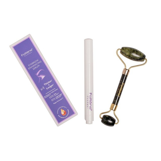 Foltene Brow Mania Set Serum Ενδυνάμωσης Φρυδιών 4ml & Face Roller