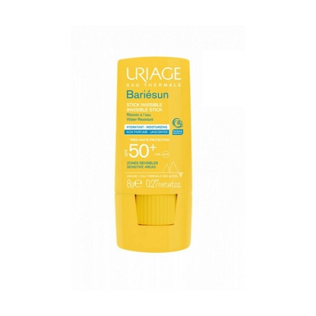 URIAGE Bariesun Invisible Stick Αντηλιακό Stick με SPF50+ για τις Ευαίσθητες Ζώνες του Προσώπου 8gr