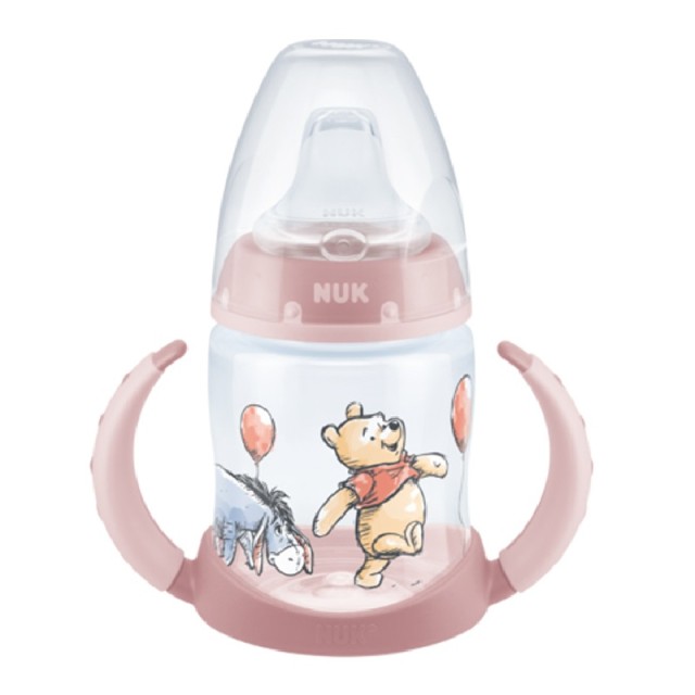 Nuk First Choice Disney Winnie the Pooh Εκπαιδευτικό Μπιμπερό με Ρύγχος 6-18m Pink 150ml (10.743.828)