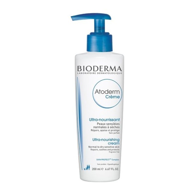 Bioderma Atoderm Creme Ultra-Προστατευτική & Θεραπευτική Κρέμα για το Ξηρό & Πολύ Ξηρό Ευαίσθητο Δέρμα, 200ml