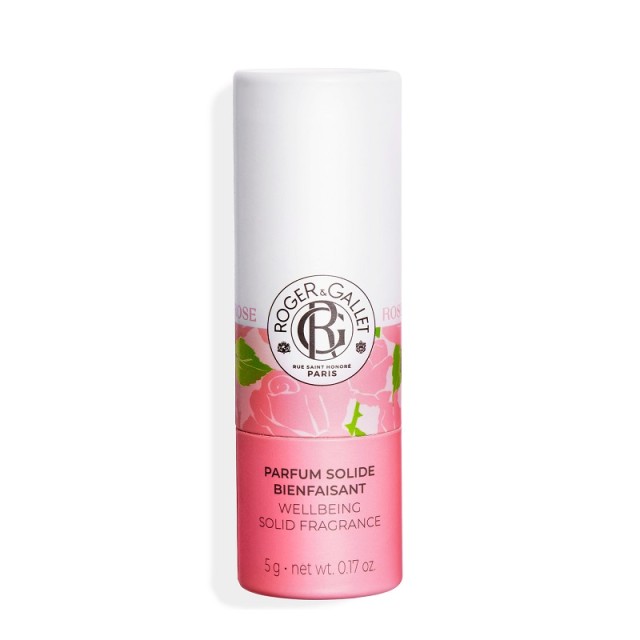 Roger&Gallet Wellbeing Solid Fragrance Αναζωογονητικό Στερεό Άρωμα Rose 5g