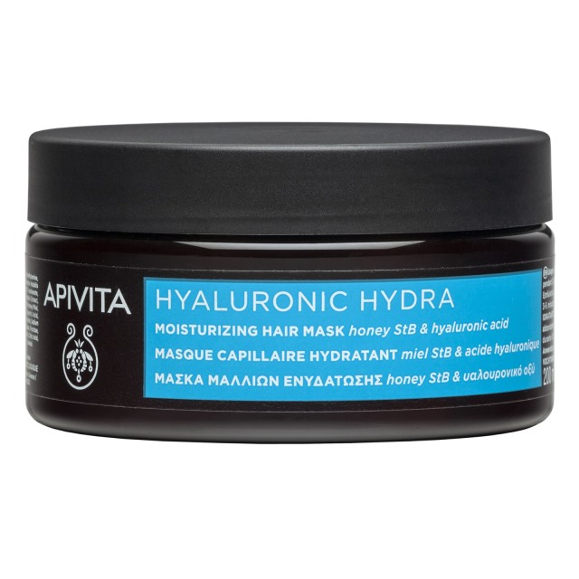 Apivita Hyaluronic Hydra Hair Mask Μάσκα Μαλλιών Ενυδάτωσης 200ml