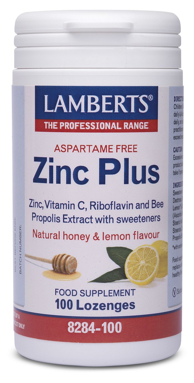 LAMBERTS ZINC PLUS LOZENGES 100 καραμέλες