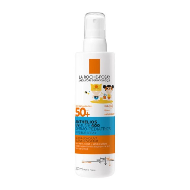 La Roche-Posay Anthelios UVMUNE 400 Dermo-Pediatrics Invisible Spray SPF50+ Αόρατο Παιδικό Αντηλιακό Σπρέι 200ml