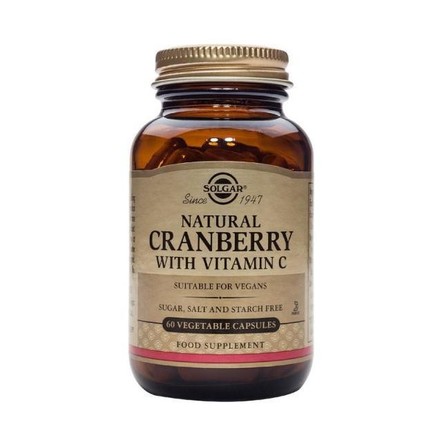 Solgar Cranberry Extract with Vitamin C 60 φυτικές κάψουλες