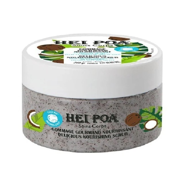 Hei Poa Delicious Nourishing Scrub Coco, Θρεπτικό Scrub Σώματος με Καρύδα 260gr