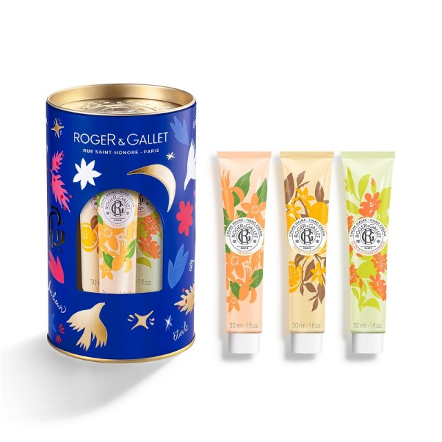 Roger&Gallet Xmas Promo Pack Bois Dorange Hand Cream 30ml, Neroli Hand Cream 30ml & DOsmanthus Hand Cream 30ml