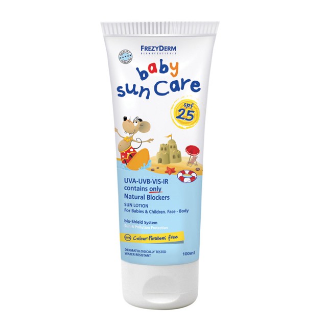 Frezyderm Baby Sun Care SPF25 Αντιηλιακό Γαλάκτωμα Προσώπου και Σώματος για Βρέφη και Παιδιά 100ml