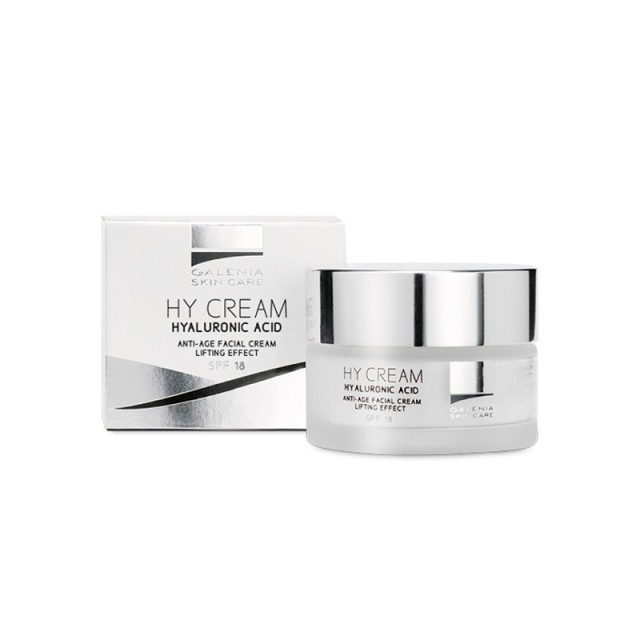 Galenia HY Cream Αντιγηραντική Κρέμα Προσώπου Ημέρας με SPF18 για Ξηρές Επιδερμίδες 50ml