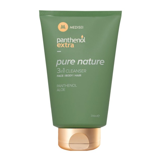 Panthenol Extra Pure Nature 3 in 1 Cleanser για Πρόσωπο, Σώμα και Μαλλιά 200ml