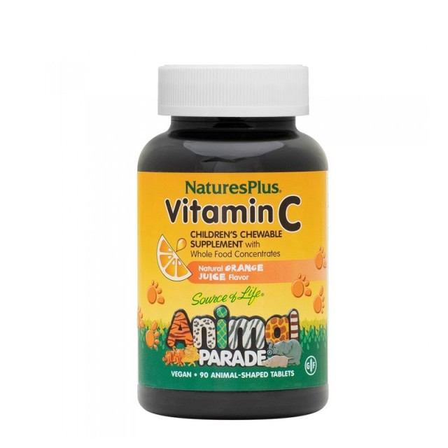 Natures Plus Animal Parade Vitamin C 90 μασώμενες ταμπλέτες