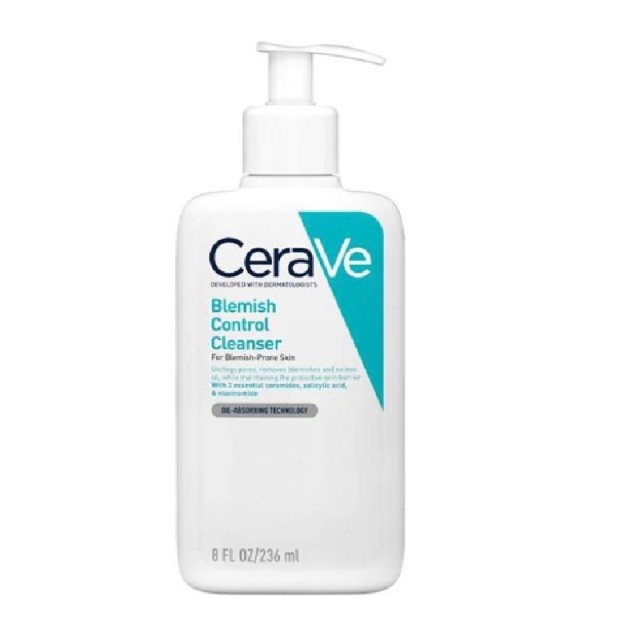 CeraVe Blemish Control Face Cleanser Τζελ Καθαρισμού Προσώπου για Επιδερμίδες με Ατέλειες, 236ml