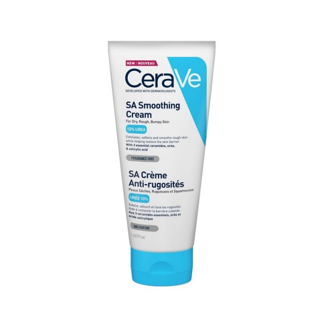 Cerave SA Smoothing Cream Ενυδατική & Απολεπιστική Κρέμα με 10% Ουρία για Ξηρή Επιδερμίδα 177ml