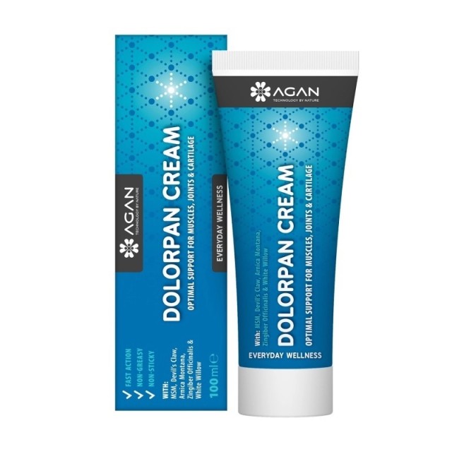 Agan Dolorpan Cream, Κρέμα με Άρνικα για Ανακούφιση απο Πόνους, Φλεγμονές, Οιδήματα 100ml