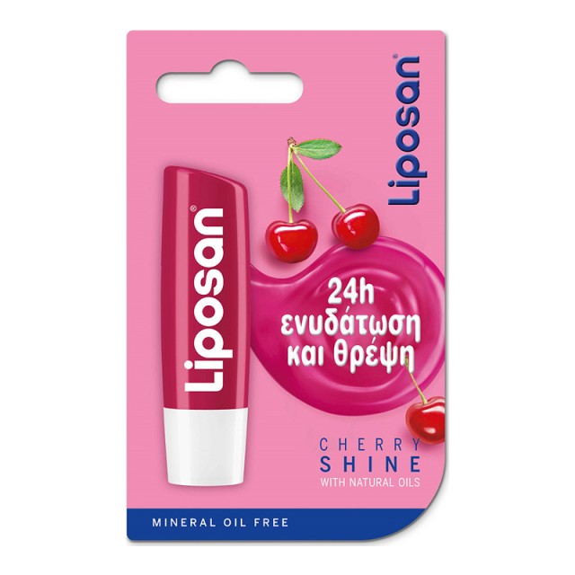 Liposan Cherry Shine Blister Lip Balm με Χρώμα 4.8gr