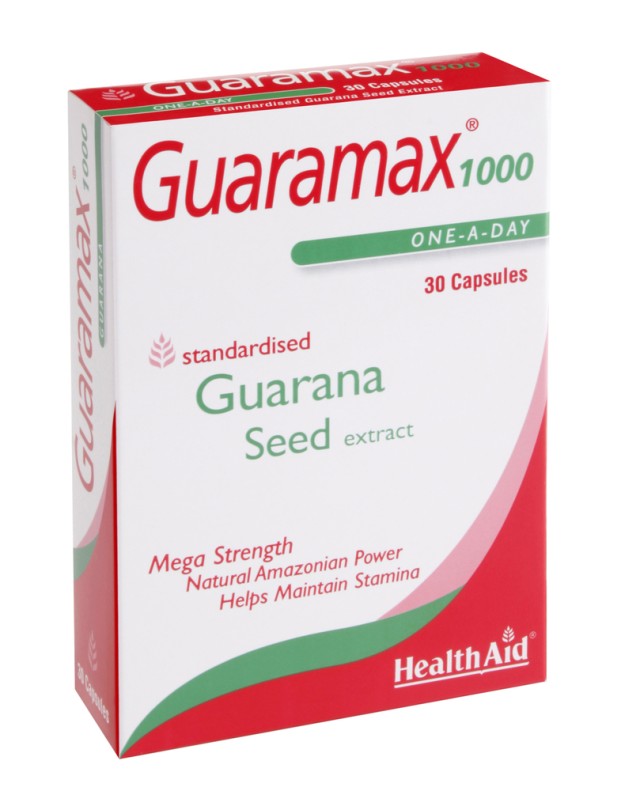 HEALTH AID Guaramax™ Guarana 1000mg capsules 30s -blister