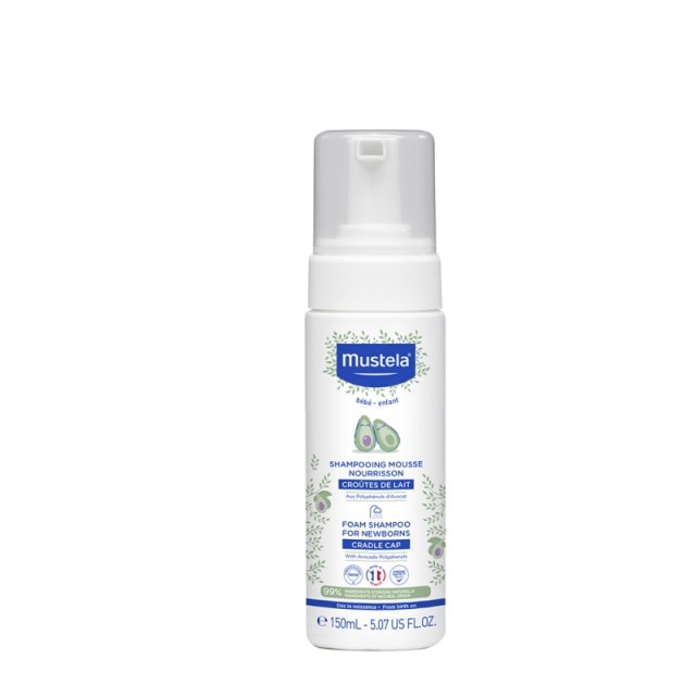 Mustela Foam Shampoo for Newborns Σαμᴨουάν σε Μορφή Αφρού για Νεογνά 150ml