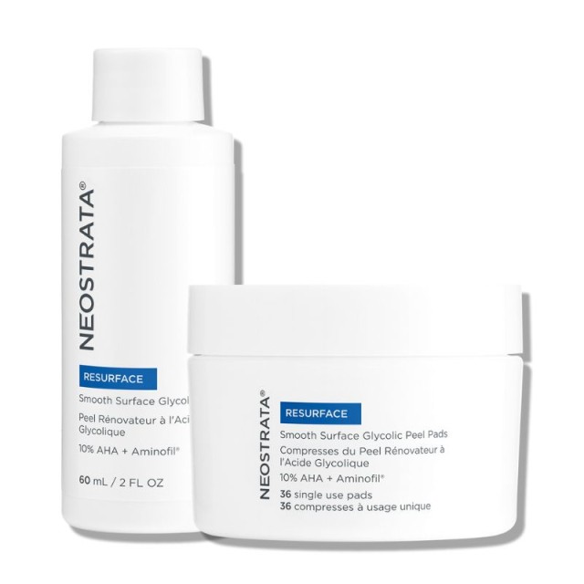 NeoStrata Resurface Smooth Surface Glycolic Peel High Strength Exfoliating Treatment Ισχυρής Απολεπιστικής Δράσης Προσώπου για Βελτίωση Υφής με Γλυκολικό Οξύ 10% AHA και Aminofil, 60ml