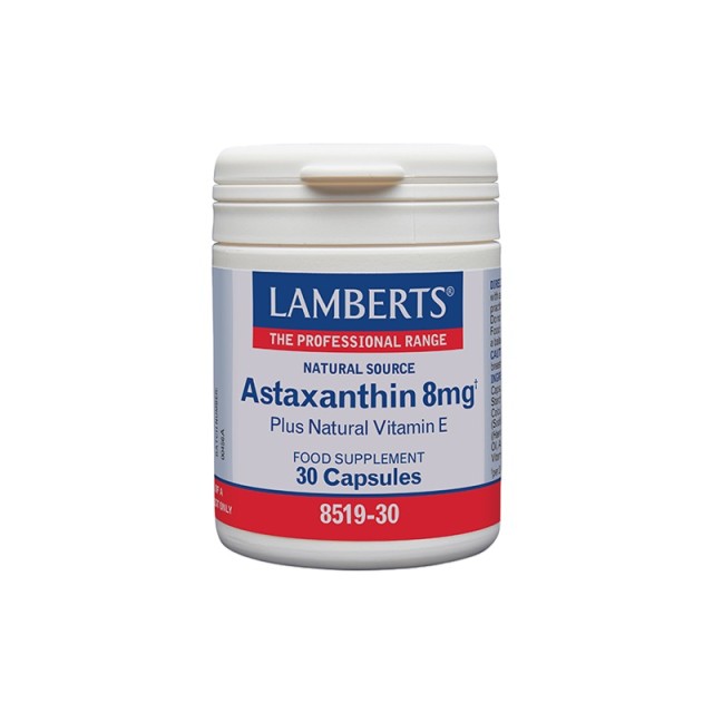 Lamberts Astaxanthin 8mg 30 κάψουλες