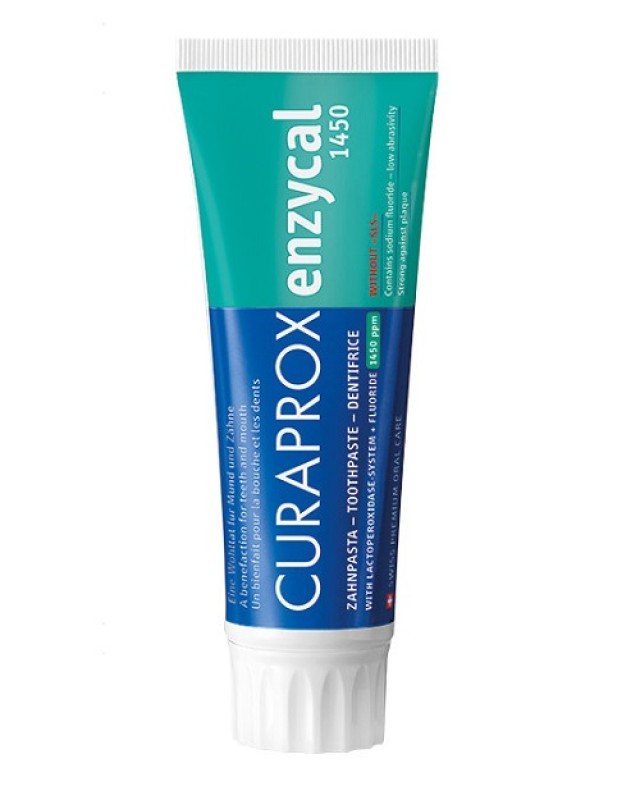 Curaprox Enzycal 1450 Οδοντόκρεμα Χωρίς Sls 75ml