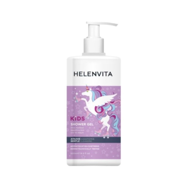 Helenvita Kids Unicorn Shower Gel Ήπιο Παιδικό Αφρόλουτρο 500ml