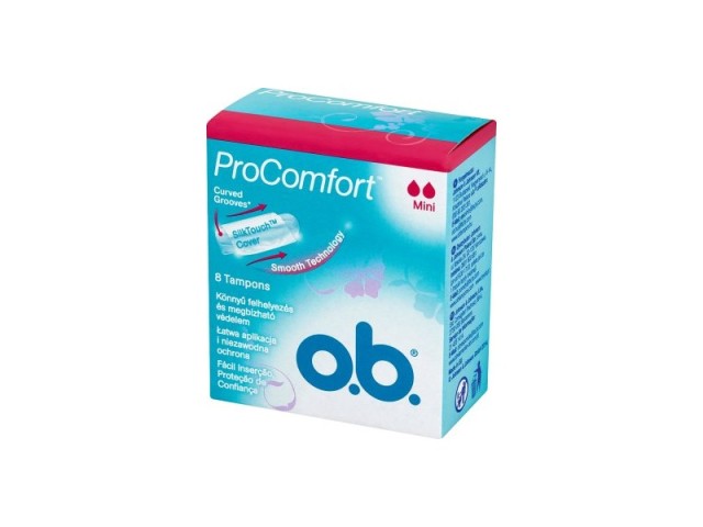 O.B Procomfort Mini, ταμπόν μικρής ροής, 8 Τμχ