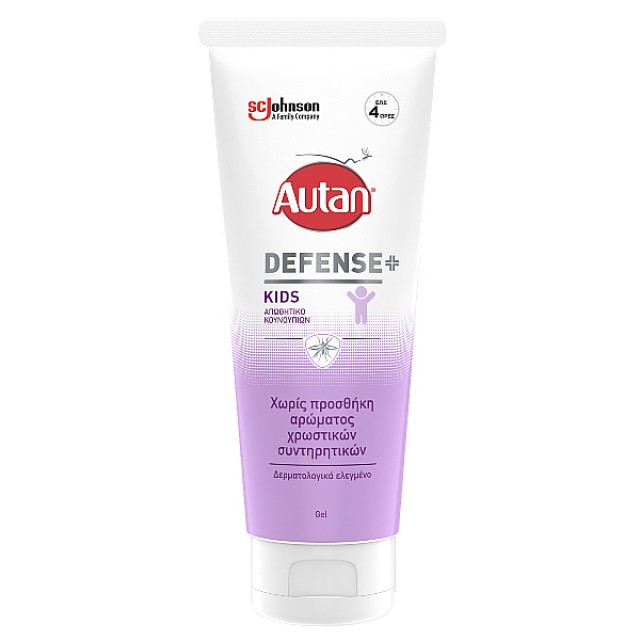 Autan Defense Kids Gel-Παιδικό Απωθητικό Τζελ Κουνουπιών χωρίς Άρωμα, 100ml