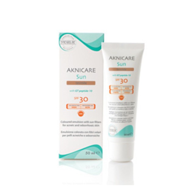 Synchroline Aknicare Αντηλιακή Κρέμα Προσώπου SPF30 με Χρώμα 50ml