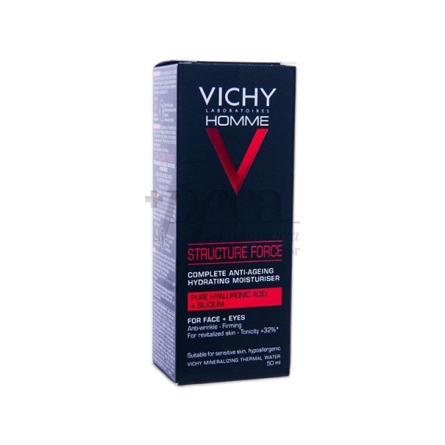 Vichy Dercos Structure Force Αντιρυτιδική Κρέμα για Άντρες 50ml