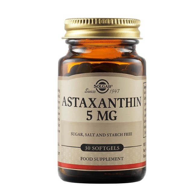 Solgar Astaxanthin 5mg 30 μαλακές κάψουλες