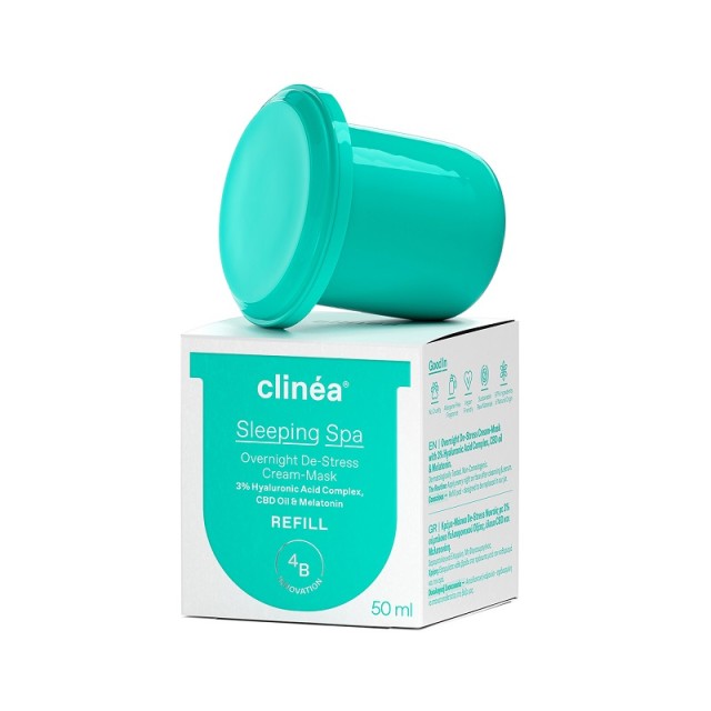 Clinéa Sleeping Spa Refill 50ml Κρέμα & Μάσκα De-Stress Nυκτός Ανταλλακτικό 50ml