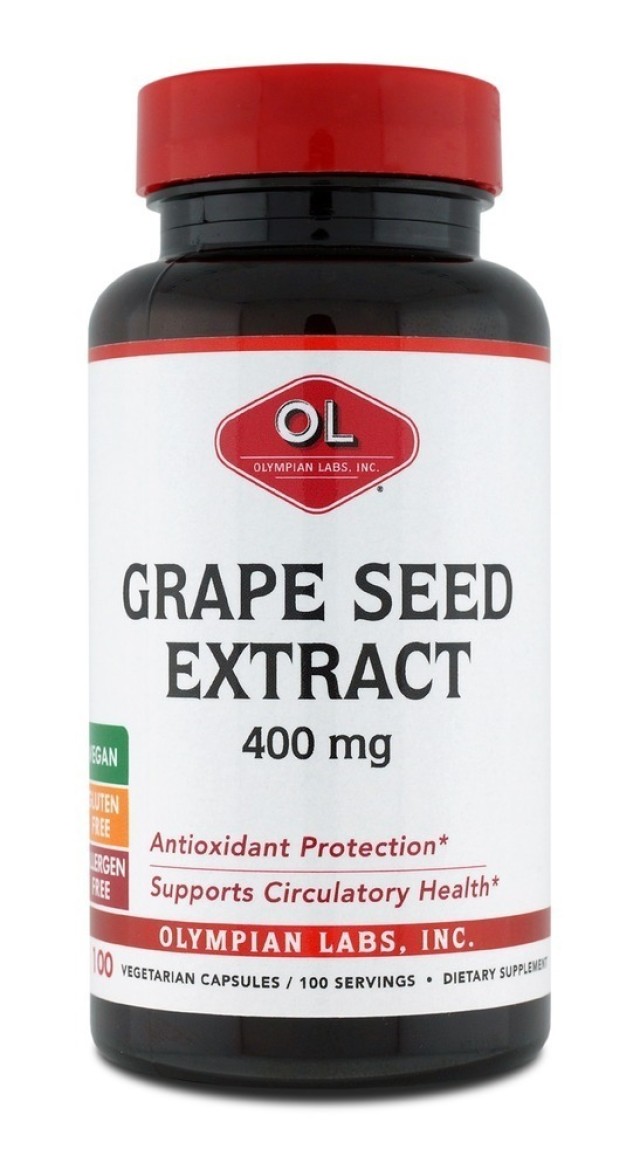 Inpa Olympian Labs Grape Seed Extract 400mg Συμπλήρωμα Ειδικής Εκχύλισης από Σταφύλι, 100 caps