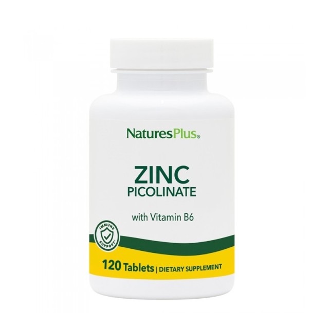 Natures Plus Zinc Picolinate w/B6 120 ταμπλέτες