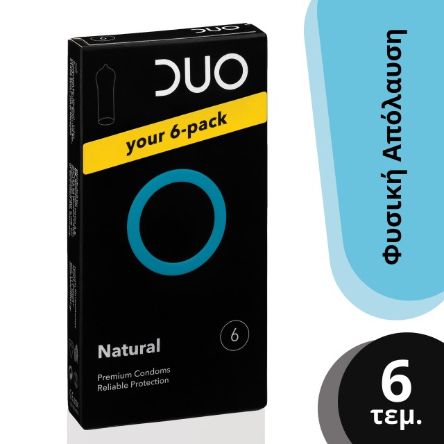 DUO Premium Natural Προφυλακτικά 6τμχ