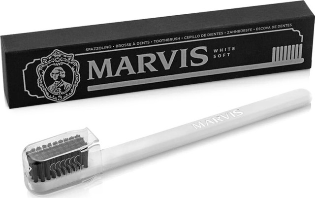 Marvis White Soft Toothbrush Οδοντόβουρτσα, 1τεμ - Λευκό Μαύρο