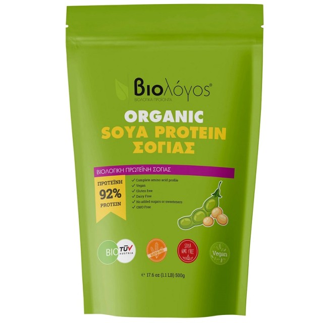 Βιολόγος Organic Soya Protein Βιολογική Πρωτεΐνη Σόγιας 500g