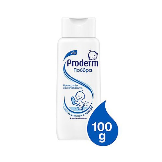 Proderm Βρεφική Πούδρα Συγκάματος 100gr