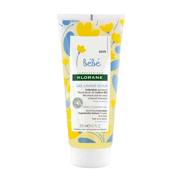 Klorane Bebe Lavant Doux Βρεφικό Gel Καθαρισμού 200ml