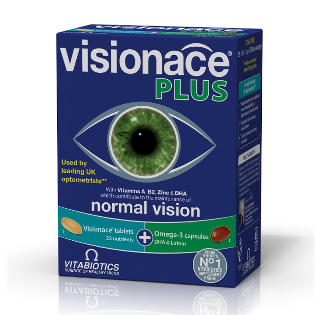 Vitabiotics Visionace Plus 28 δισκία & 28 κάψουλες