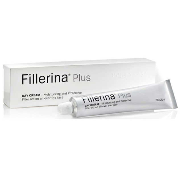 Fillerina Grade 4 24ωρη Κρέμα Προσώπου Ημέρας με SPF15 για Αντιγήρανση & Ανάπλαση με Υαλουρονικό Οξύ 50ml