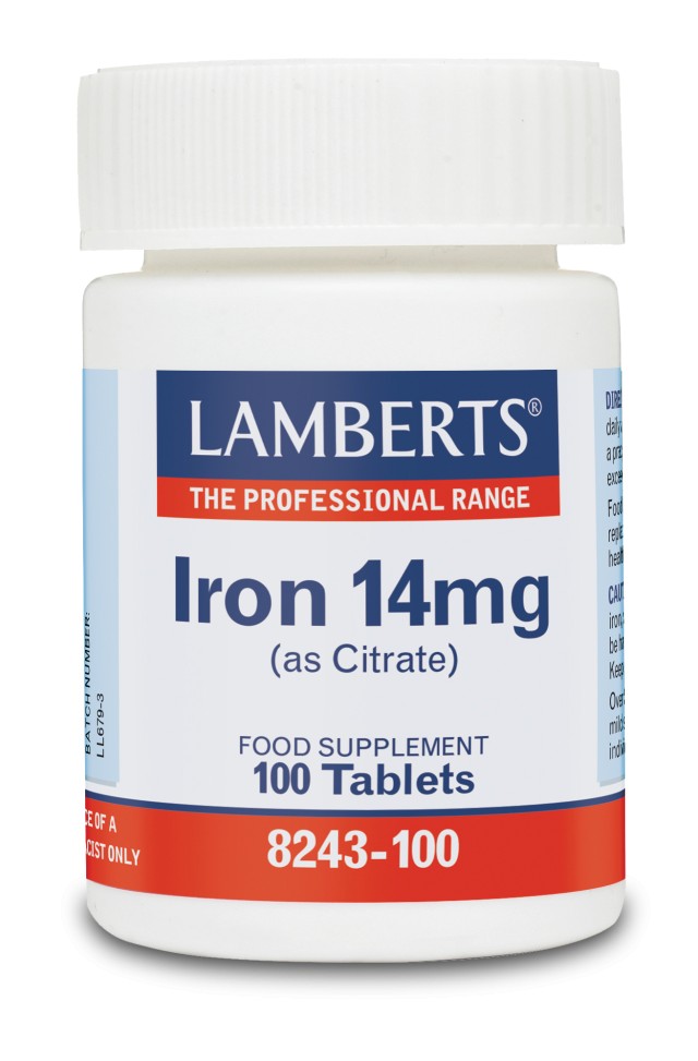 LAMBERTS IRON 14MG 100TABS